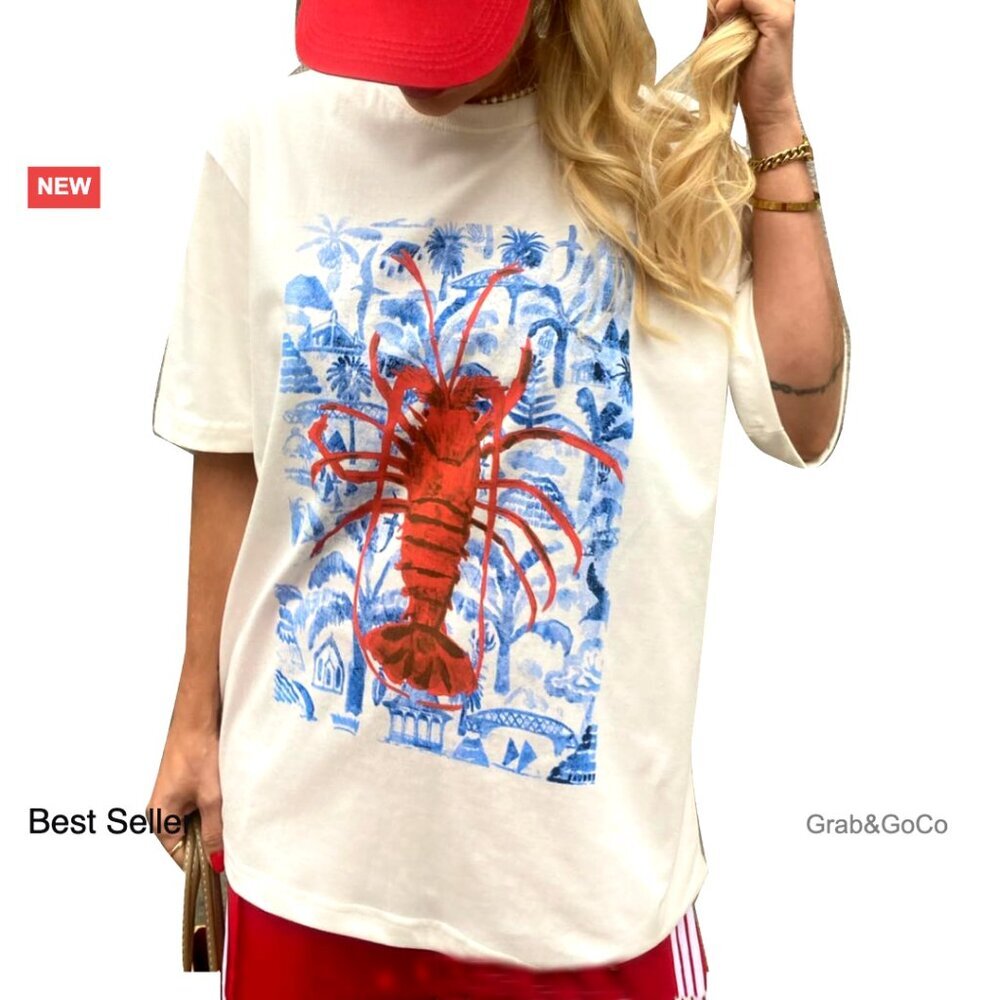 Y2K Fruit Graphic Oversized T-Shirt Vintage Aesthetic Baggy Tee Summer Top